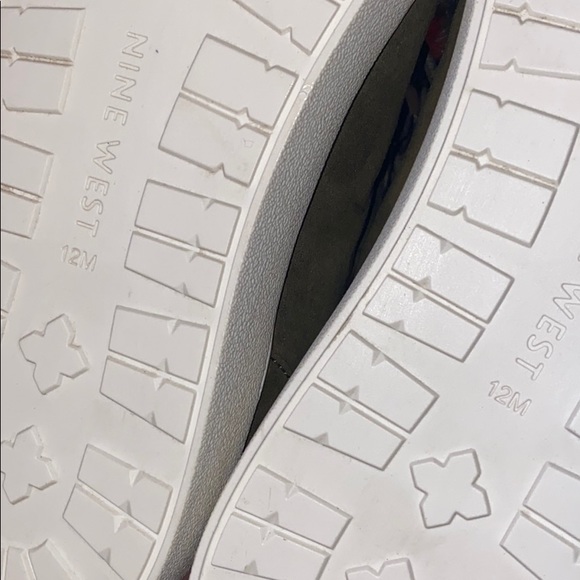 Nine West Faux Suede Pom Pom High Top Sneakers - Picture 11 of 11